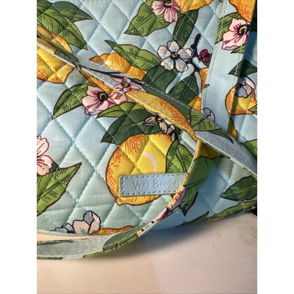 Vera Bradley Trio Zip Hipster Purse Handbag LEMON GROVE Cross Body